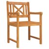 5-delars trädgårdsmatbordset i robust akacia vidaXL 150 x 90 x 74 cm – miniatyr 6