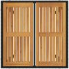 5-delars trädgårdsmatsal svart poly-rattan akacia vidaXL 4 - Sits – miniatyr 8