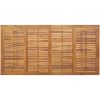 5-delars Trädgårdsmatsalsgrupp Grå Stål och Solid Akaciaträ vidaXL 180 x 90 x 75 cm – miniatyr 8