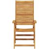 5-delars trädgårdsmöbelset i massiv akacia vidaXL Bord, (120 - 170) x 80 x 75 cm, stol, 56 x 72/93/99/ – miniatyr 8