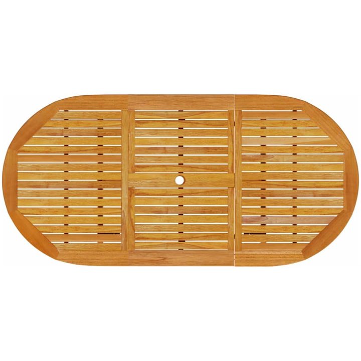5-delars trädgårdsmöbelset i massiv akacia vidaXL Bord, (120 - 170) x 80 x 75 cm, stol, 56 x 72/93/99/ – bild 10