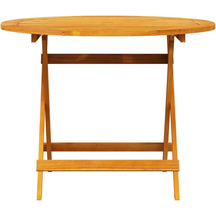 5 Delars Trädgårdsmöblemang i Massivt Akaciaträ vidaXL ⌀90x75 cm – bild 9