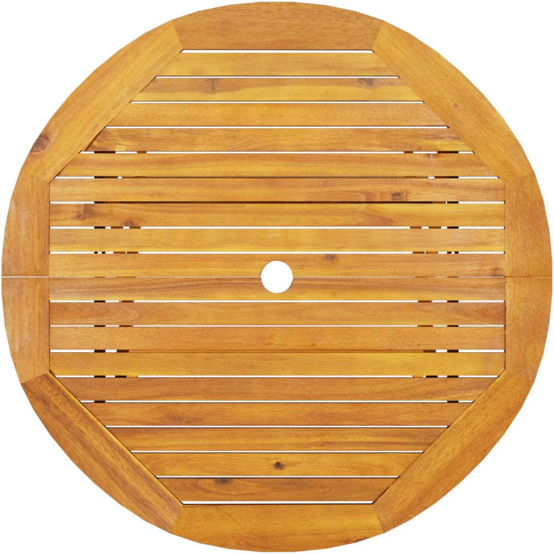 5 Delars Trädgårdsmöblemang i Massivt Akaciaträ vidaXL ⌀90x75 cm – bild 10