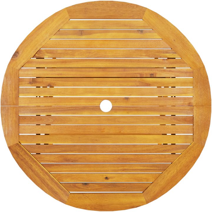 5 Delars Trädgårdsmöblemang i Massivt Akaciaträ vidaXL ⌀90x75 cm – bild 10