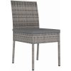 5 Delars Trädgårdsset Grå Poly Rattan vidaXL 80 x 80 x 73 cm – miniatyr 5