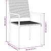5-delars utemöbelset i svart polyrotting vidaXL 54x62.5x89 cm – miniatyr 10