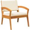 5-delat bistro-set med kuddar i solid akaciaträ vidaXL Stol, 59.5 x 70.5 x 72.5 cm, bord, 45 x 45 x 38 cm – miniatyr 5