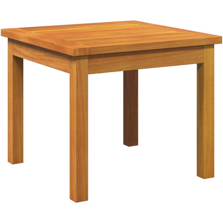5-delat bistro-set med kuddar i solid akaciaträ vidaXL Stol, 59.5 x 70.5 x 72.5 cm, bord, 45 x 45 x 38 cm – bild 6