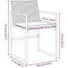 5-delat Set med Trädgårdsmöbler och Kuddar, Svart Poly Rattan vidaXL 140 x 70 x 73 cm – miniatyr 8