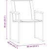 5-delat Trädgårds Matsalsset i Massivt Akaciaträ vidaXL Medium – miniatyr 12