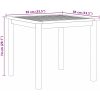 5-delat trädgårds matsalsset i massivt trä och metall vidaXL 85 x 85 x 74 cm – miniatyr 11