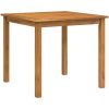 5-delat trädgårds matsalsset i massivt trä och metall vidaXL 85 x 85 x 74 cm – miniatyr 5
