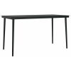 5-delat trädgårdsdining set beige poly rotting vidaXL 140 x 70 x 74 cm – miniatyr 5