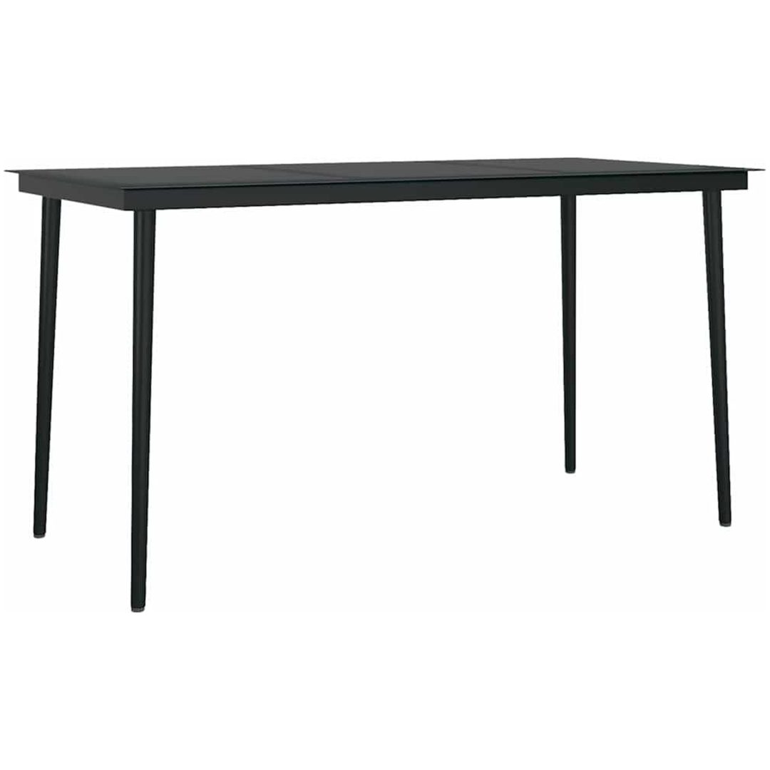 5-delat trädgårdsdining set beige poly rotting vidaXL 140 x 70 x 74 cm – bild 5