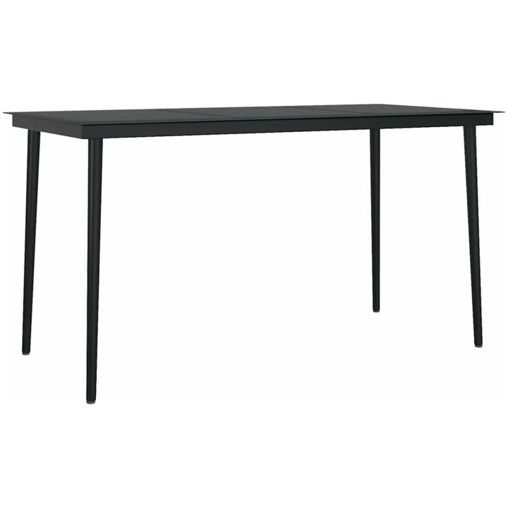 5-delat trädgårdsdining set beige poly rotting vidaXL 140 x 70 x 74 cm – bild 5