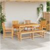 5-delat Trädgårdsdiningset av massivt akaciaträ vidaXL Medium – miniatyr 4