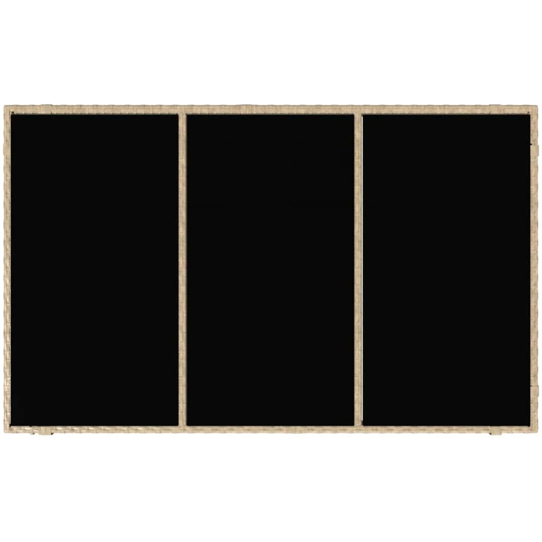 5-delat trädgårdsmatsalsset Beige Poly-Rotting vidaXL 4 - Sits – bild 8