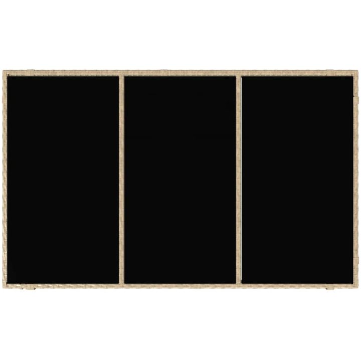 5-delat trädgårdsmatsalsset Beige Poly-Rotting vidaXL 4 - Sits – bild 8