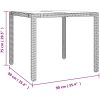 5-delat Trädgårdsmöbelset Beige Polyrottning vidaXL 4 - Sits – miniatyr 11