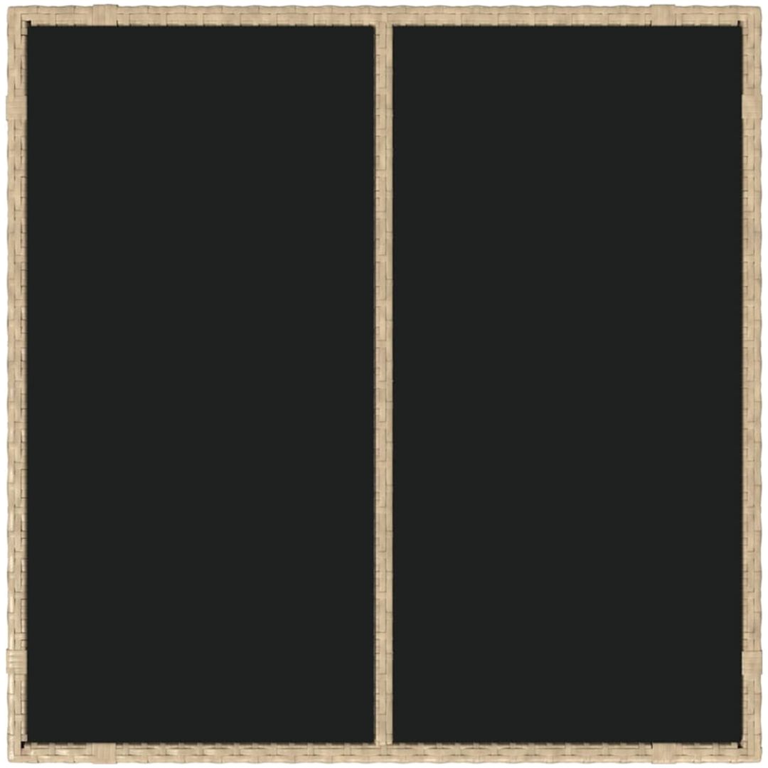 5-delat Trädgårdsmöbelset Beige Polyrottning vidaXL 4 - Sits – bild 8