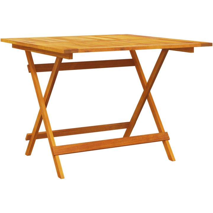 5-delat Trädgårdsmöbelset - Massivt Akaciaträ vidaXL 90x90x75 cm – bild 6