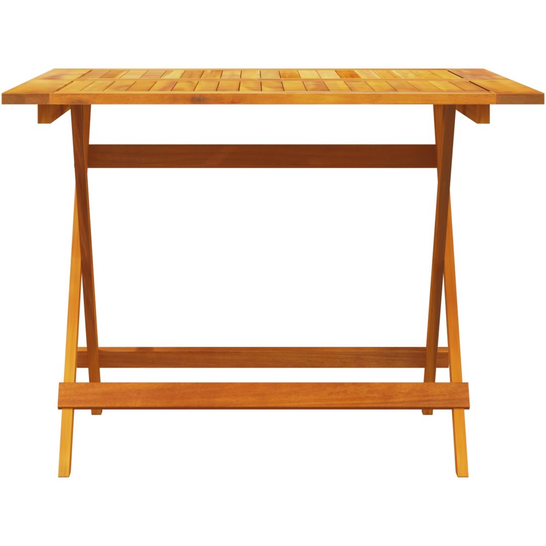 5-delat Trädgårdsmöbelset - Massivt Akaciaträ vidaXL 90x90x75 cm – bild 9
