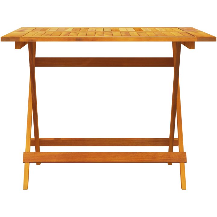 5-delat Trädgårdsmöbelset - Massivt Akaciaträ vidaXL 90x90x75 cm – bild 9