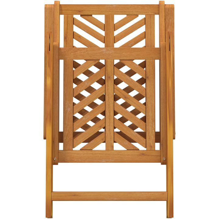 5-delat trädgårdsmöbelset Solid trä Akacia vidaXL Medium – bild 12