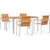 5-delat trädgårdsmöblemang av Solid Akaciaträ vidaXL Standard, 90 x 150 x 75 cm – miniatyr 2