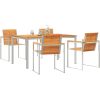 5-delat trädgårdsmöblemang av Solid Akaciaträ vidaXL Standard, 90 x 150 x 75 cm – miniatyr 3