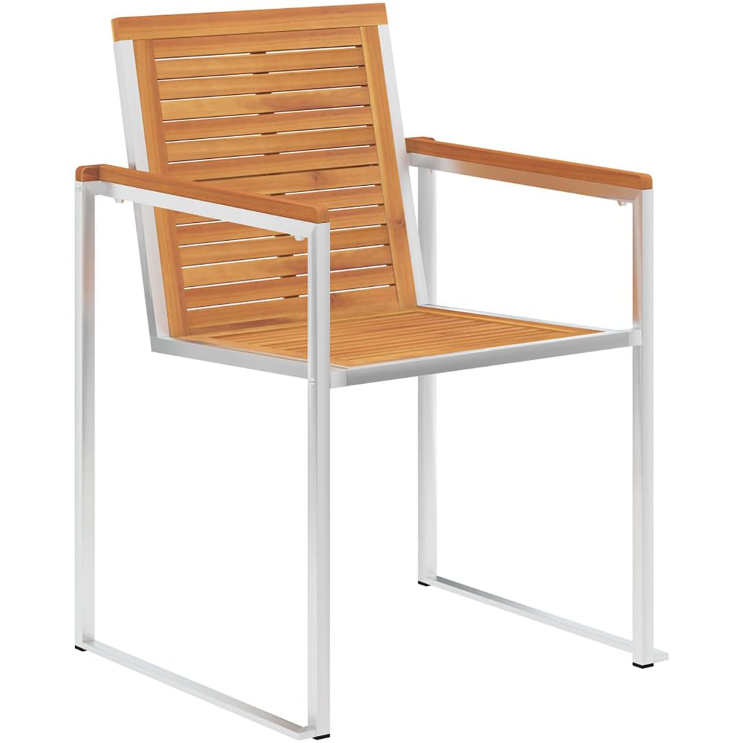 5-delat trädgårdsmöblemang av Solid Akaciaträ vidaXL Standard, 90 x 150 x 75 cm – bild 6
