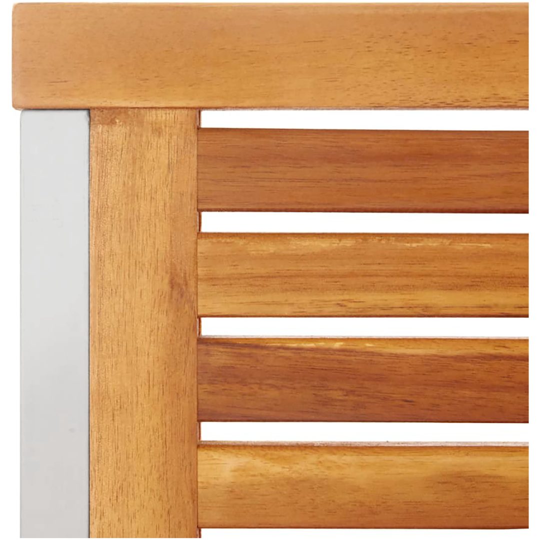 5-delat trädgårdsmöblemang av Solid Akaciaträ vidaXL Standard, 90 x 150 x 75 cm – bild 10