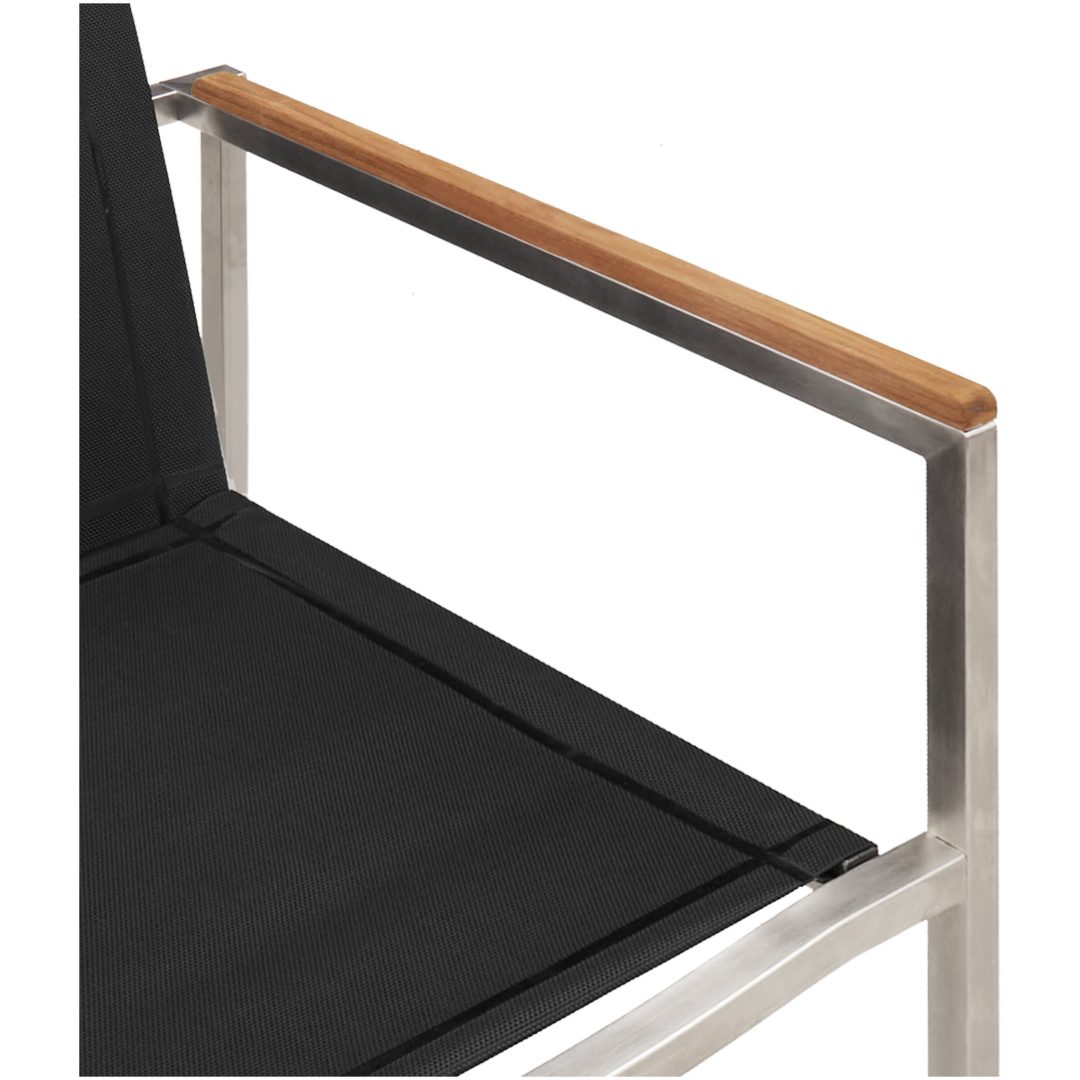 5-delat trädgårdsmöbler i solid teak vidaXL Medium – bild 11
