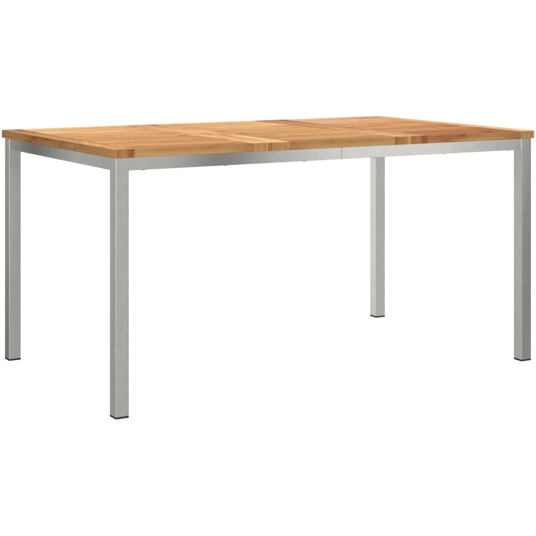 5-delat trädgårdsmöbler i solid teak vidaXL Medium – bild 5