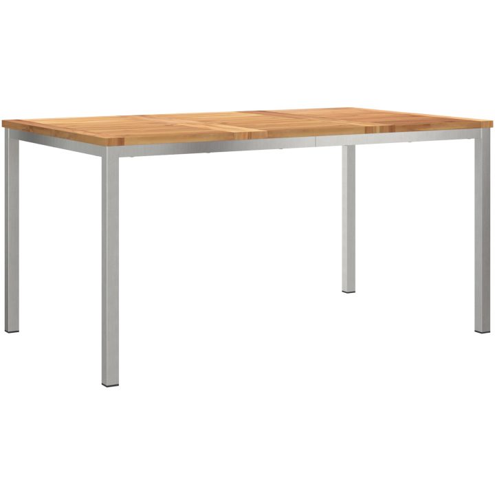 5-delat trädgårdsmöbler i solid teak vidaXL Medium – bild 5