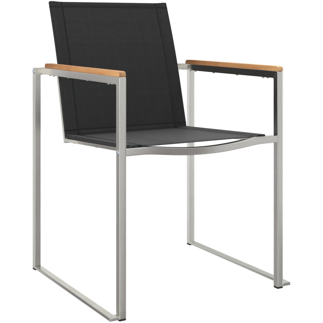 5-delat trädgårdsmöbler i solid teak vidaXL Medium – bild 6