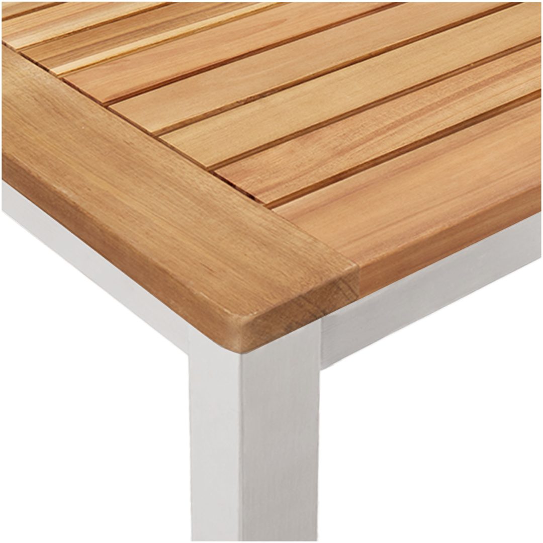 5-delat trädgårdsmöbler i solid teak vidaXL Medium – bild 9