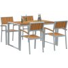 5-delat Trädgårdsset Solid Akacia och Metall vidaXL 140 x 80 x 75 cm – miniatyr 3