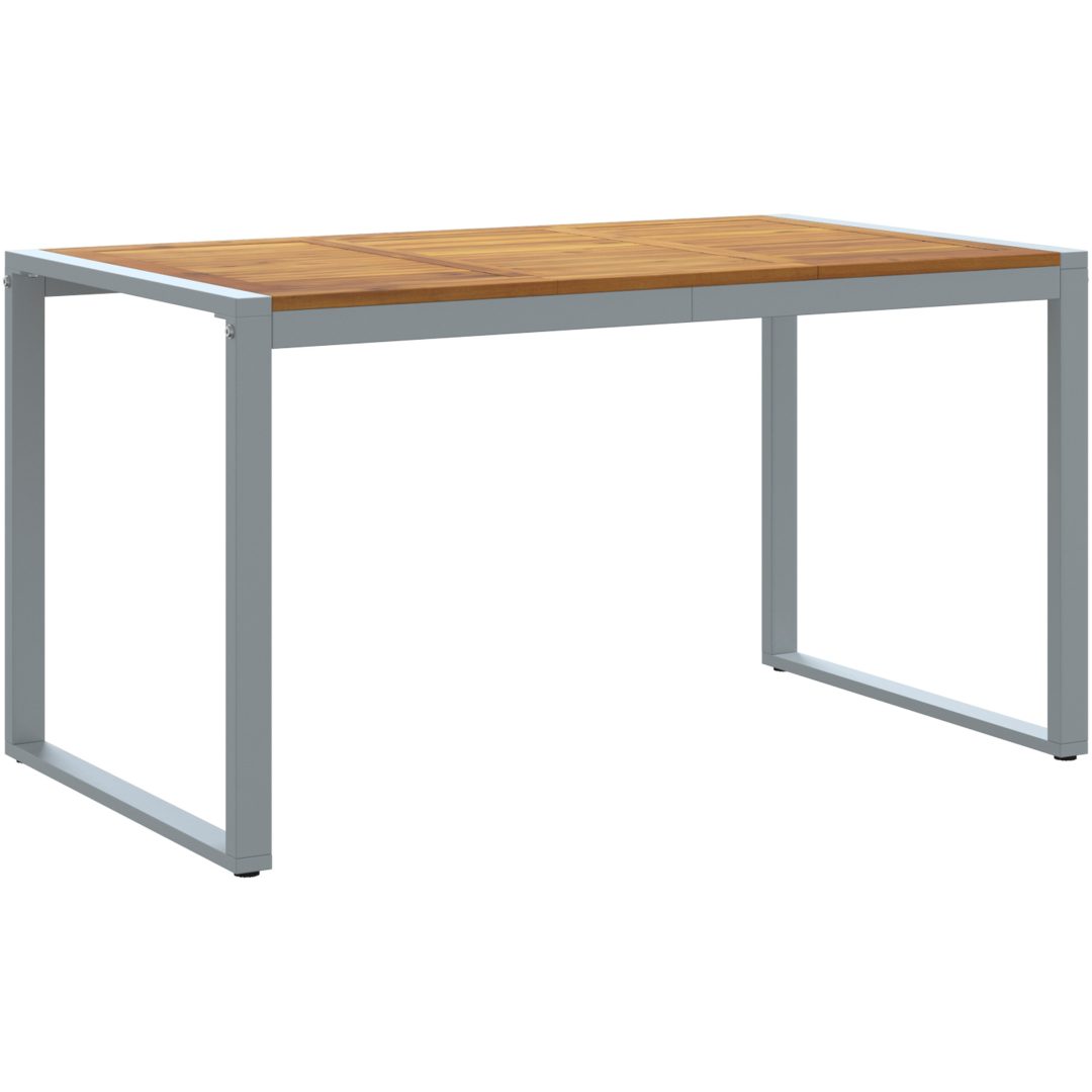 5-delat Trädgårdsset Solid Akacia och Metall vidaXL 140 x 80 x 75 cm – bild 5