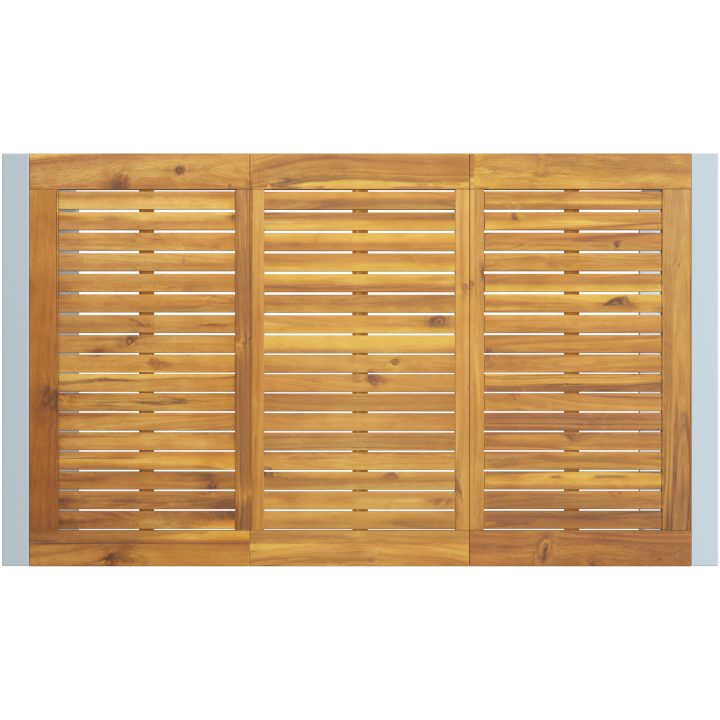 5-delat Trädgårdsset Solid Akacia och Metall vidaXL 140 x 80 x 75 cm – bild 8