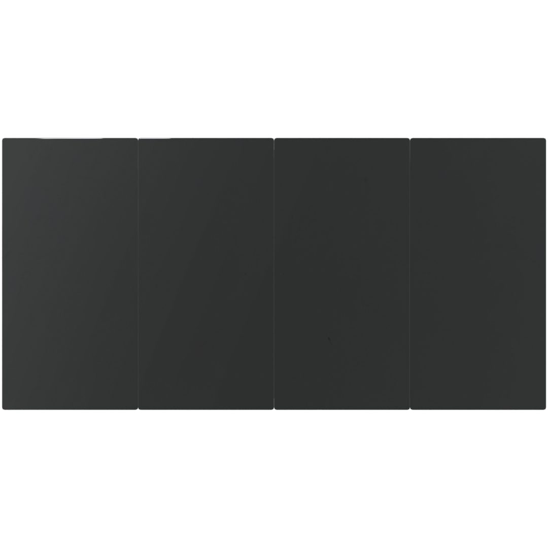 5-delat trädgårdsutemöbelset svart polyrotting vidaXL 160 x 80 x 74 cm – bild 9