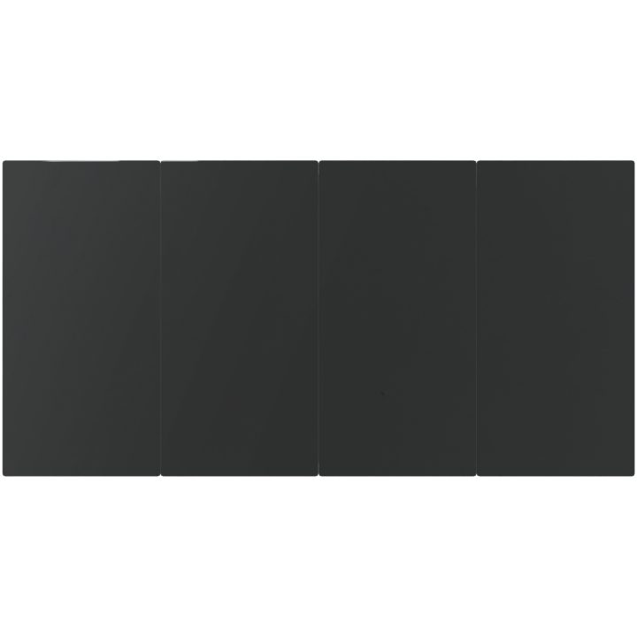 5-delat trädgårdsutemöbelset svart polyrotting vidaXL 160 x 80 x 74 cm – bild 9