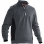 Sweatshirt 1/2-zip Jobman 5401 Practical Mörkgrå/Svart