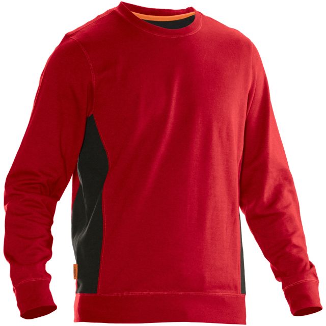 Sweatshirt Jobman 5402 Practical Röd/Svart
