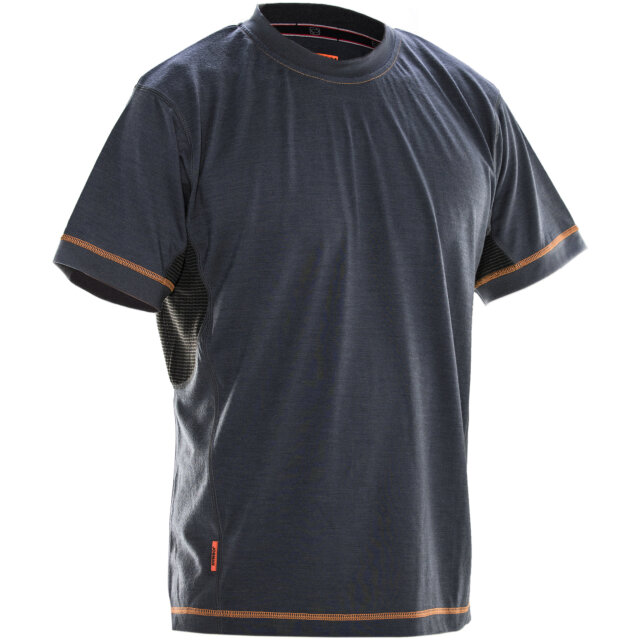 T-shirt Dry-tech™ Merinoull Jobman 5595 Advanced Mörkgrå/Svart