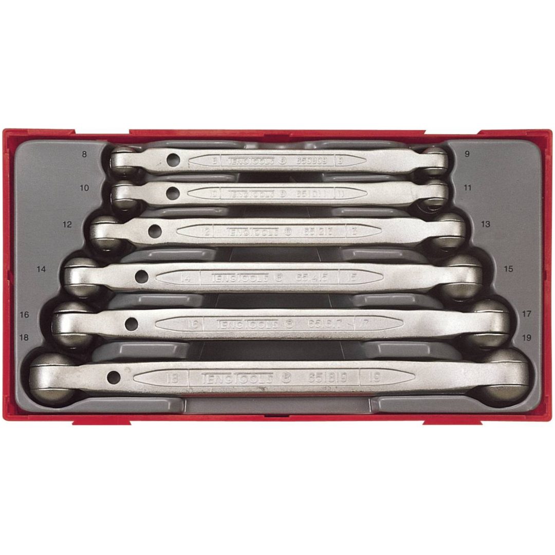 6 delars Ledhylsnyckelsats TT6506 Teng Tools LEDHYLSNYCKELSATS TT6506
