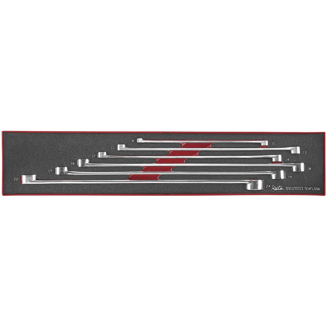 6 delars Ringnyckelsats TEXFL06 Teng Tools RINGNYCKELSATS 8-24MM TEXFLS06