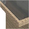 6-delars trädgårdsoff-set med kuddar beige poly rotting vidaXL Medium – miniatyr 9