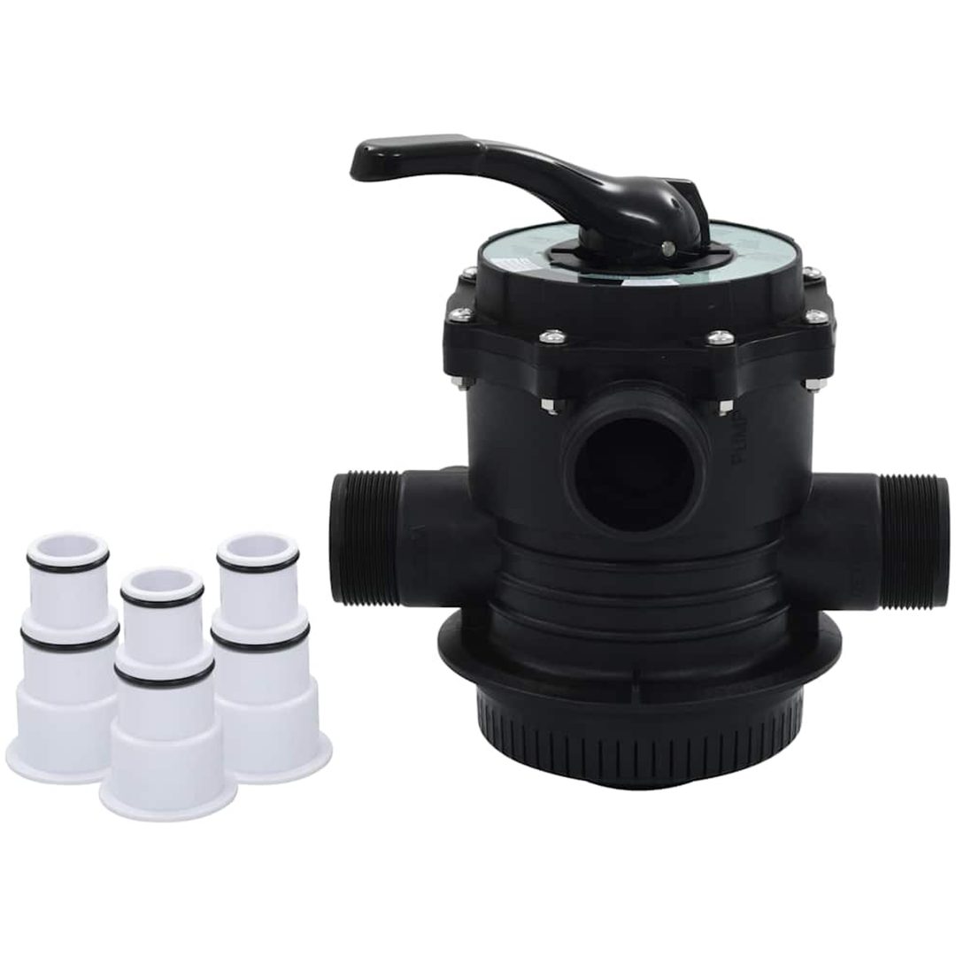 6-vägsventil för sandfilter ABS 1,5" vidaXL – bild 8
