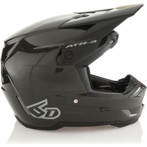 6D Helmet ATR-3 Solid Gloss Black FIM, S